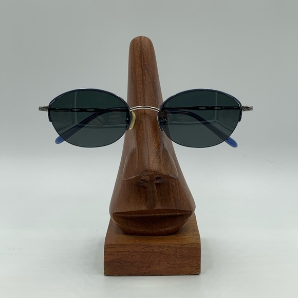 JSG Silver Oval Sunglasses Eyeglasses Frames - Picture 1 of 6